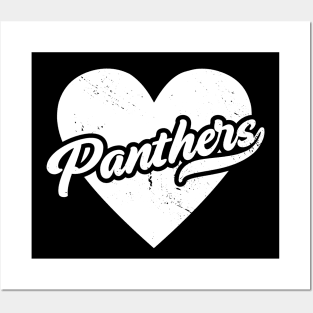 Vintage Panthers School Spirit // High School Football Mascot // Go Panthers Posters and Art